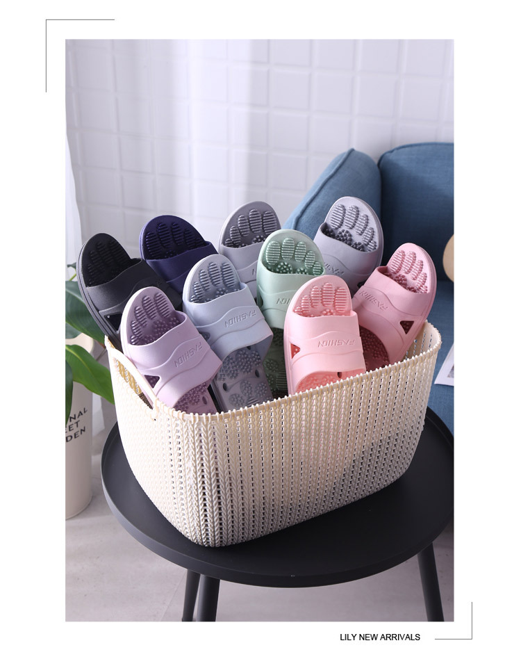 Women Men Thick Platform Slides Indoor Bathroom Slippers EVA Home Shoes