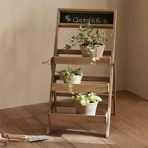 <span class=keywords><strong>Support</strong></span> à fleurs multicouche en bois massif <span class=keywords><strong>Balcon</strong></span> extérieur pliable <span class=keywords><strong>Support</strong></span> de jardin Succulentes <span class=keywords><strong>Support</strong></span> de <span class=keywords><strong>pot</strong></span> de fleur à plusieurs niveaux - Product Image 2