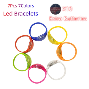 Nuevos Productos 2026, Recuerdos para Fiestas, Pulsera LED Personalizada con Impresión de Logotipo Propio UV - Product Image 2