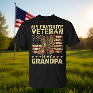 Mi abuelo veterano favorito es yo - Camiseta del Día de los Veteranos - Product Image 3