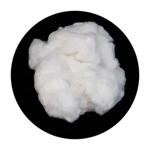 Resistencia al corte 15DX51mm brillo de alta viscosidad PA66 Nylon 66 fibra cortada para hilado de lana