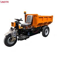 Camion à benne basculante électrique à trois roues en acier, capacité de charge de 3000 kg, 48 V, respectueux de l'environnement, pour la construction/les travaux agricoles, grande benne, garantie d'un an