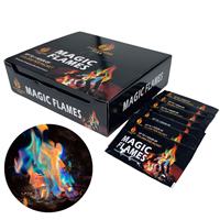 Feu de joie magique changeant de couleur, sachets kraft changeant de couleur, coloriez votre flamme pour des flammes décoratives