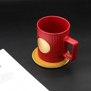 Sous-verres personnalisés écologiques, ensemble de sous-verres carrés et ronds en métal, impression UV, style tendance, sublimation pour bar, hôtel, usage domestique - Product Image 1