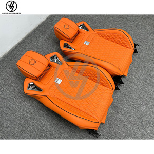 Sièges de course en cuir 2 pièces style B, imperméables, orange, pour Mercedes-Benz Classe G W464 G500 AMG G63 G550 2019-2024 - Product Image 2