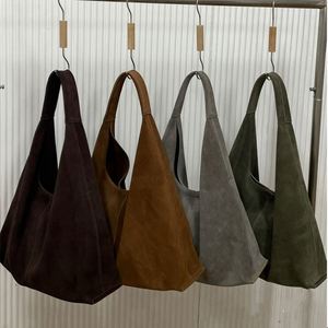 Thời trang Frosted da bò của phụ nữ tote túi Chất lượng cao da lộn phụ nữ Vai Túi nách túi mùa thu và mùa đông - Product Image 5