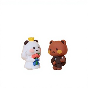 Bubu Dudu Panda Ours Dessin Animé Animal Motif En Plastique Jouet Kawaii Poupée Retour École Nouvel An Cadeau Mode Tendance Modèle WP-0006 ZF - Product Image 2