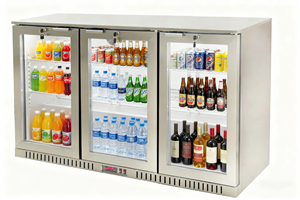 NE-300CS 450 Cans Stainless Steel Indoor Outdoor Commercial Shop Soda <strong>Drinks</strong> <strong>Display</strong> Under <strong>Counter</strong> Back Cooler bar Refrigerator - Product Image 6