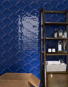 <span class=keywords><strong>Serie</strong></span> Lantern, Azulejos de Pared de Cerámica Esmaltada Brillante de 125x150 mm, Azulejos Decorativos para Baño y Cocina, 44 Piezas, 8.2 kg - Product Image 1