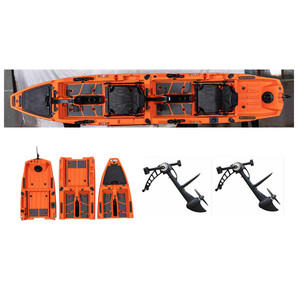 Meilleur Kayak de Pêche 2025 pour Expérimentés, 14 pieds, en Rotomoulage, à Pédales, en Plastique, Canot de Pêche, Fabriqué en Chine, avec Rudder Nativ Intégré - Product Image 1