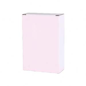 Boîte d'emballage auto-élevante en carton recyclé avec logo personnalisé, pour cosmétiques, bougies, parfums, bijoux - Product Image 1