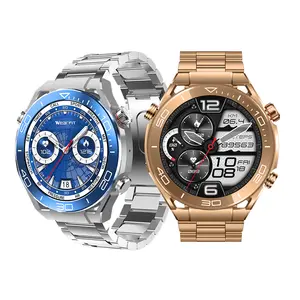 HW5 jam tangan cerdas Amoled, jam tangan pintar NFC 250mAh, detak jantung, tekanan darah, Reloj, jam tangan cerdas HW5 Ultimate