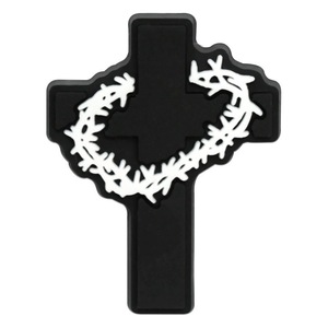 Custom I Love Jesus PVC scarpiera charm frase gesus smalto distintivo gesus re dei re signore dei signori spilla regalo per I bambini amici - Product Image 6