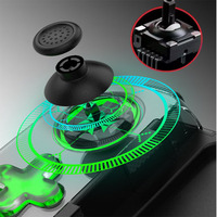 Manette mobile D7 pour PC/iOS avec connexion sans fil BT, lumière RGB, moteur de vibration, compatible Android pour le jeu