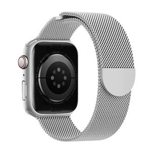 Apple <span class=keywords><strong>Watch</strong></span> 6 SE/Series 3 4 5対応 ステンレス製ミラネーゼループバンド スマートウォッチ用磁気ブレスレット - Product Image 5