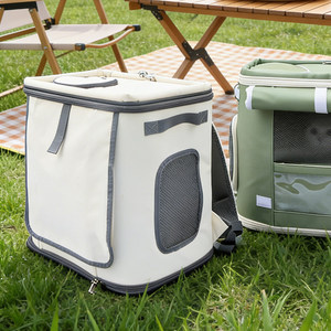 Huayuan Hoopet Pet <b>Backpack</b>: Portable Outdoor <b>Backpack</b>, Breathable, Large Capacity, Stand-Up <b>Cat</b>/Dog Bag - Product Image 4