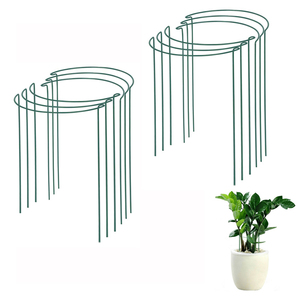 Piquets de Soutien Demi-Ronds Robustes pour Plantes, Lot de 5 pour Pivoines et Tomates, Meilleure Vente sur le Thème du Bricolage en Jardin - Product Image 3