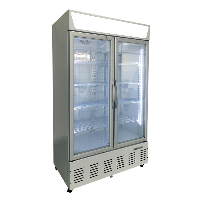 Commercial Supermarket Air Cooling Double Glass