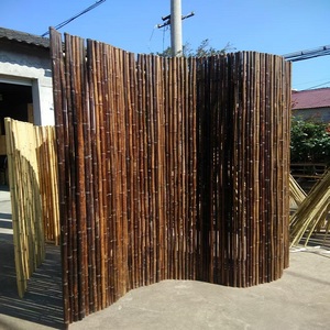 Cerca de Bambu para Pátio, Divisória Decorativa para Jardim, Estilo Japonês, Cerca de Pavilhão Carbonizado para Varanda Externa Yz-j101 - Product Image 1