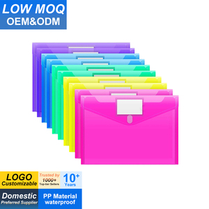 Nhà Máy Tùy Chỉnh Kích Thước Logo Mở Rộng Tập Tin Thư Mục Poly Mở Rộng Tập Tin Thư Mục Với Rõ Ràng Xem Túi Nội Bộ - Product Image 1