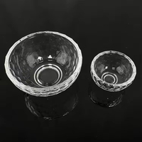 Bol en verre transparent de taille personnalisée pour bonbons, collations, décoration de la maison MH-Z0608