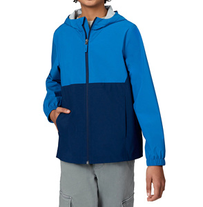 Veste d'automne pour garçon, chaude, écologique, imperméable, coupe-vent, respirante, à capuche, avec fermeture éclair et poche avant - Product Image 4