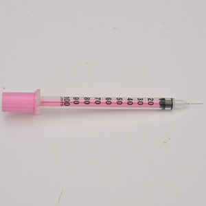 Jeringa de Insulina Rosa de 1 ml, 31G x 6 mm/8 mm - Estéril y Desechable para Clínica <span class=keywords><strong>Veterinaria</strong></span>, 100 Unidades por Caja - Product Image 4