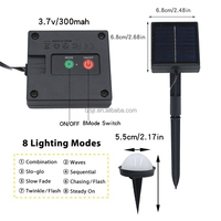 Guirlande lumineuse solaire LED 20 LED IP44 étanche pour jardin, allée, pelouse, extérieur, décoration de cour, patio, trottoir