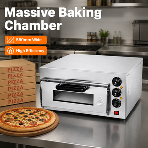 Commercial Countertop Electric Single Deck Pizza Oven 220V 2kW Pizza Baker with Viewing Window for Restaurant Cafe Shop - Product Image 5