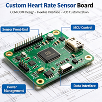 Solution PCBA complète pour capteur de fréquence cardiaque PPG, module d'acquisition de signal PPG personnalisé pour appareil portable
