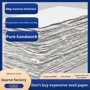 Sıcak satış düz renk tohum kağıdı özel davet kartı bilet dikim çimlenme hediye kartı - Product Image 6