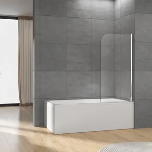 Tela de banheira de vidro temperado superior a 2024 de alta qualidade para banheira e chuveiro