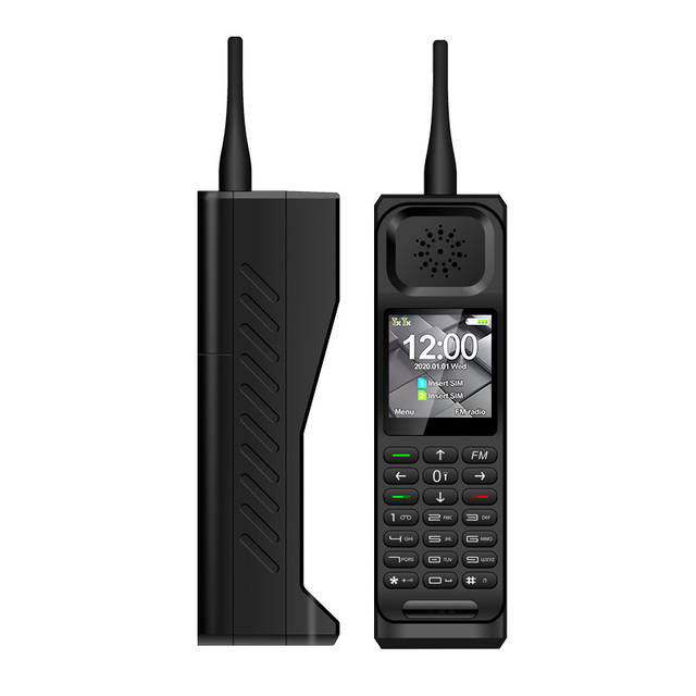 Hoswn H999 1.54 Inch Screen Small Size 1200mAh Wireless FM Radio Retro Brick Special Shape Mobile Phone with Power Bank Function