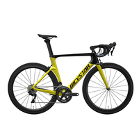 Meilleure Vente Cadre de Vélo de Route en Fibre de Carbone pour Hommes, Vélo de Sport avec Pneus de Route et Roues de Bici Da Corsa