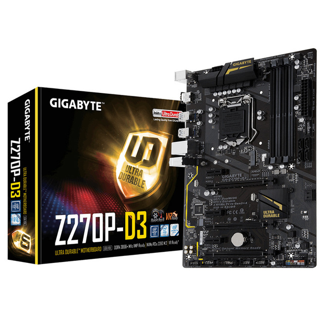 Desktop Z270p-d3 Motherboard (z270 \ / LGA 1151) Supports Multiple Graphics Cards Desktop Z270p-d3 Motherboard (z270 \