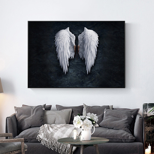 Modern Angel Wings Wall poster e stampe Abstract Angel Feather Pop Art Canvas Home Decor immagini per <span class=keywords><strong>soggiorno</strong></span> Cuadros - Product Image 3