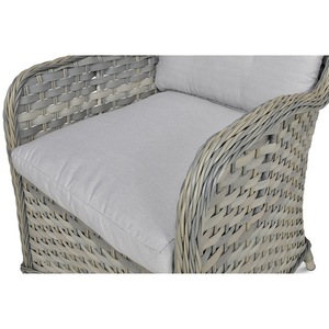 Juego de Comedor de Lujo Moderno con Estructura de Aluminio y Ratán, 7 Piezas, Resistente a la Intemperie, Mimbre PE, <span class=keywords><strong>Muebles</strong></span> de Jardín, Mesa, Villa, Patio, Piscina, Parque - Product Image 6