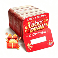 Cartes à gratter personnalisées avec logo imprimé pour jeux de fête, cadeaux d'affaires fantaisie personnalisés en offset, 'Merci', fabriquées au Fujian