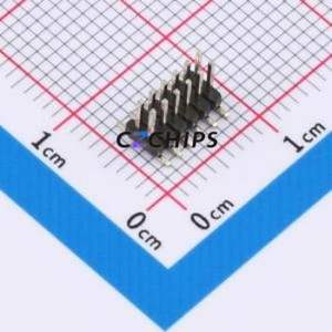 PZ1.27-US2S-6A Pin Header SMD,P=1.27mm Connector ( Pin Structure: 2x6P )( Pitch: 1.27mm )( Row Spacing: 1.27mm ) - Product Image 1