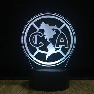 3D Led gece işığı lambası yenilik 7 renk değişimi yaratıcı <span class=keywords><strong>CA</strong></span> kuzey amerika haritası akrilik lamba - Product Image 5