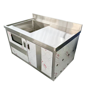 Fregadero de Cocina Comercial de Acero Inoxidable VICTORY KITCHEN, Diseño Industrial Cuadrado de un Solo Tazón, para Instalar Sobre Encimera, Sin Grifo - Product Image 2