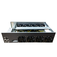 Metalfish — boîtier de serveur 12GPU, tour de pc avec espace pour emplacement de 45mm, carte mère ONDA, 2400w, PSU 4 + 64 go de SSD, tout-en-un
