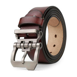 Cinturón ajustable, capa de cabeza de cuero vintage, cinturón con hebilla de PIN creativo, logotipo impreso, cinturones de cuero genuino de Pakistán - Product Image 2