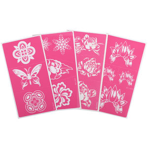 <span class=keywords><strong>Pochoir</strong></span> de transfert de maille réutilisable auto-adhésif <span class=keywords><strong>pour</strong></span> la peinture et la sérigraphie - Product Image 2