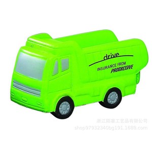 Camion poubelle en mousse PU, jouet anti-stress, accessoire de décoration de table en plastique de dessin animé - Product Image 4