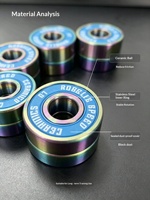 Patins à roulettes Luoshen G7 colorés haute vitesse 608 avec roulements en céramique ABEC, roues en acier au carbone à faible résistance et anti-poussière