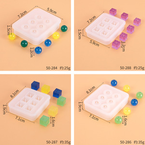 Transparent Liquid Silicone Rubber RoundJewelry Mold Making Round Beads <strong>Epoxy</strong> Pendant <strong>Resin</strong> Craft <strong>Moulds</strong> for Handmade Crafts - Product Image 6
