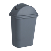 Poubelle écologique durable Conteneur de poubelle couvercle carré 24L Maison Vente en gros Poubelle extérieure Recyclage Cuisine Poubelle en plastique