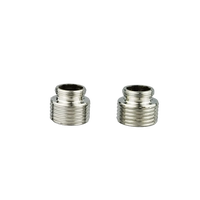 Accessoires de robinet en acier inoxydable insérer colonne de douche insert tournant à gauche mamelon robinet connecteur inférieur