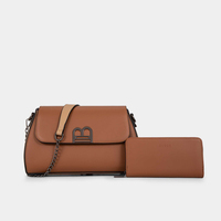 Vente d'usine : Sacs à main pour femmes en cuir PU, sacs bandoulière à chaîne, sacs à épaule avec portefeuille – Vente en gros